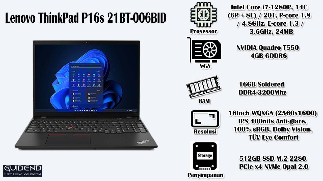 Lenovo ThinkPad P16s 21BT-006BID