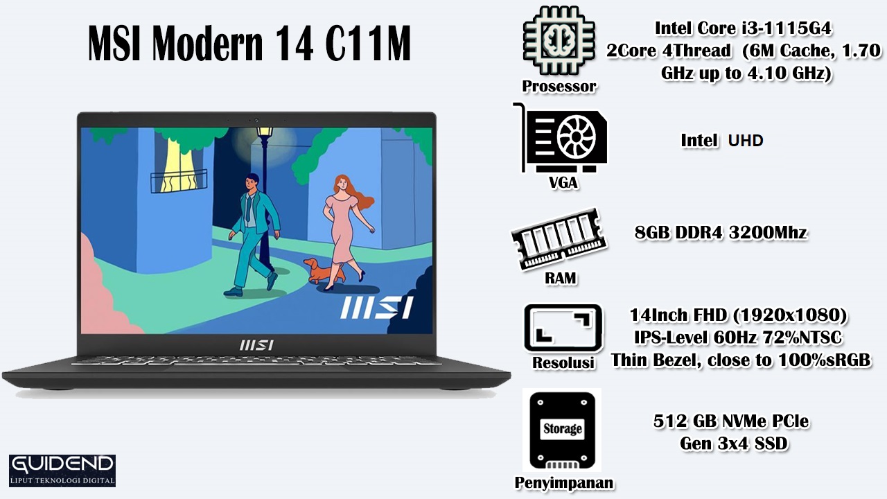 MSI Modern 14C11M