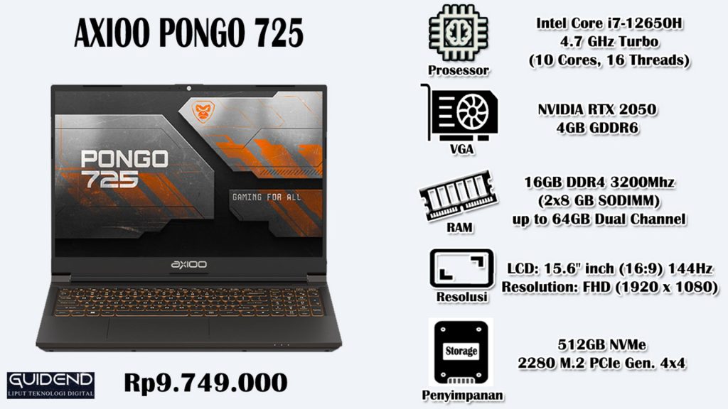 Axioo Pongo 725