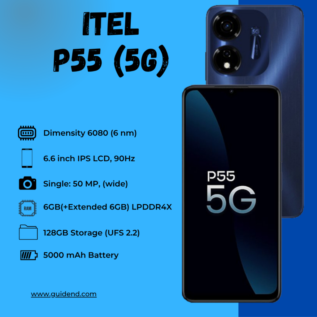 Itel P55 5G Spesifikasi