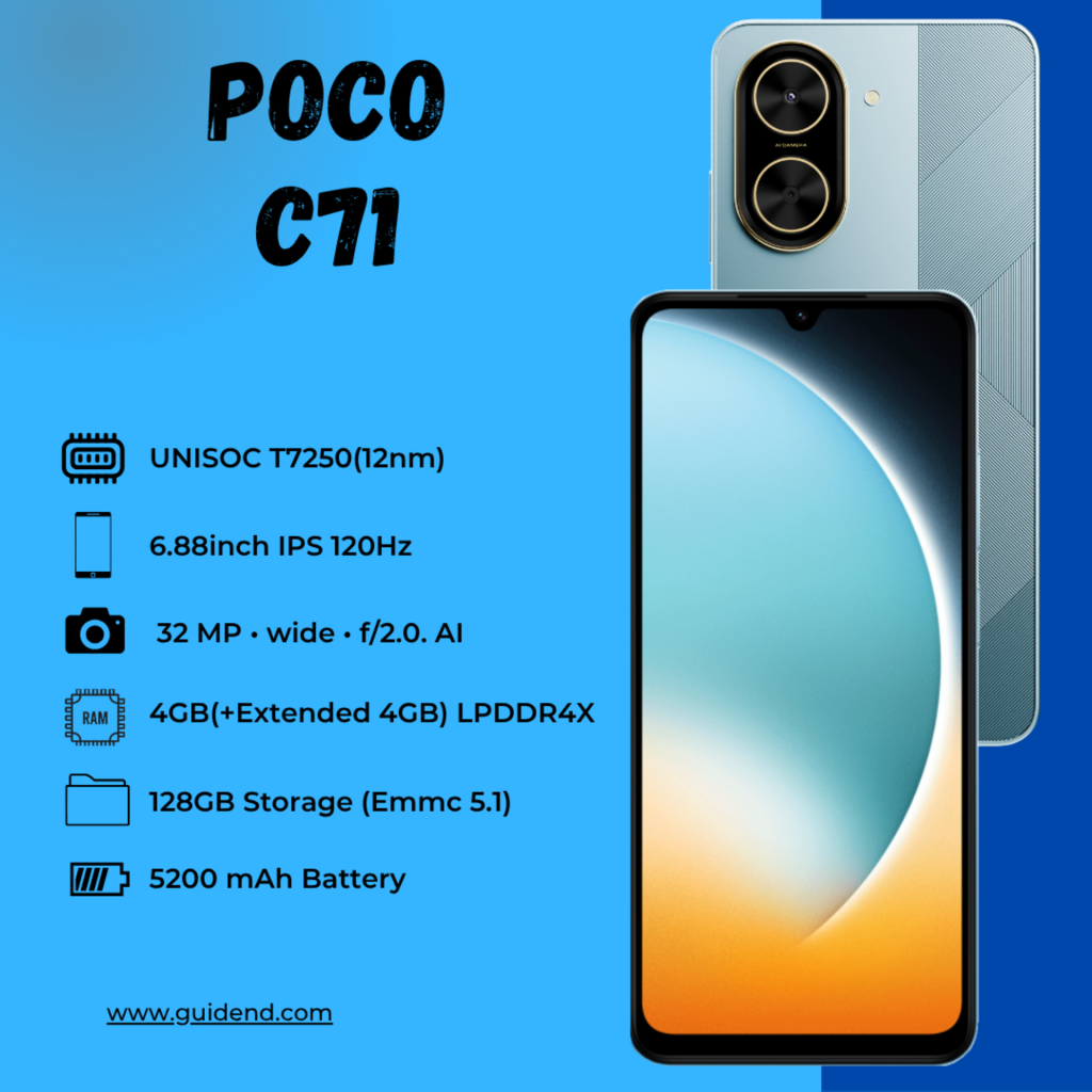 Poco C71 Spesifikasi