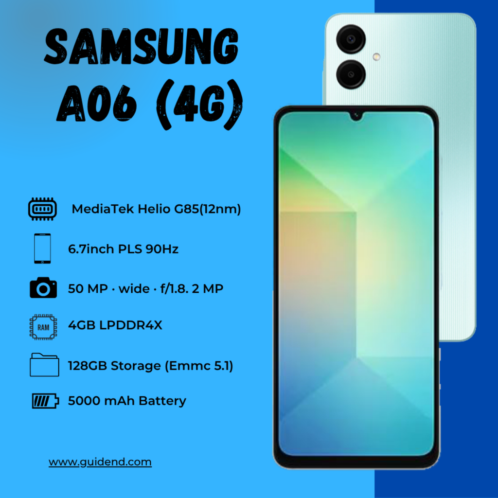Samsung A06 Spesifikasi